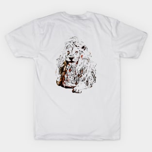 Lion Color Sketch T-Shirt